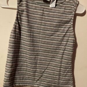 Freestyle Striped Sleeveless Women's Top size L